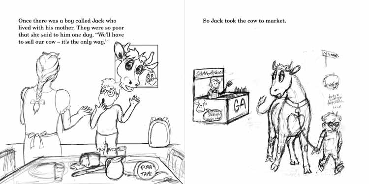 Jack and the Beanstalk spread 01