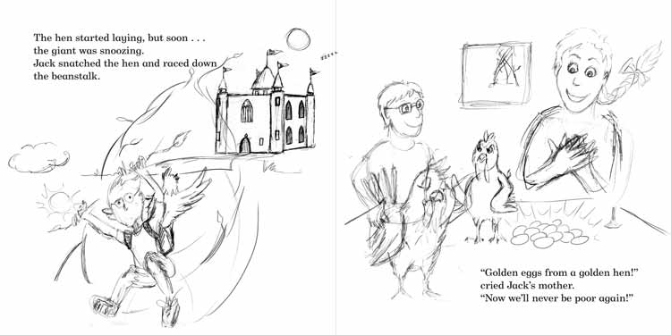 Jack and the Beanstalk spread 09