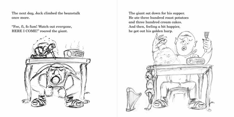 Jack and the Beanstalk spread 10