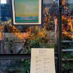 Laminated catalogue and hung artwork