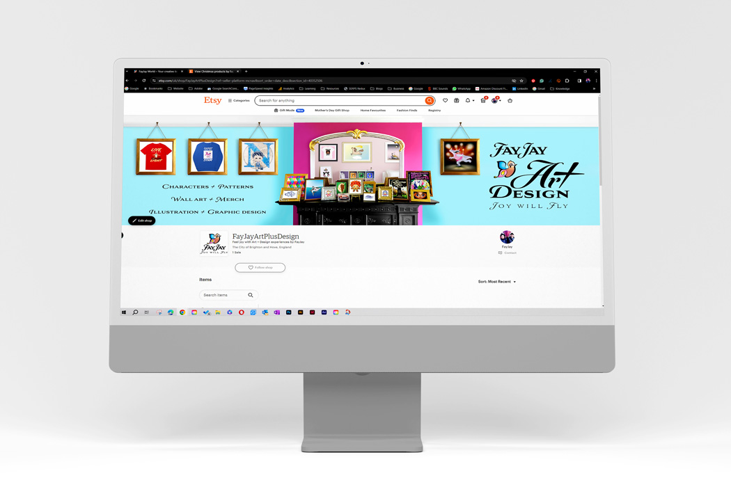 Etsy shop brand identity